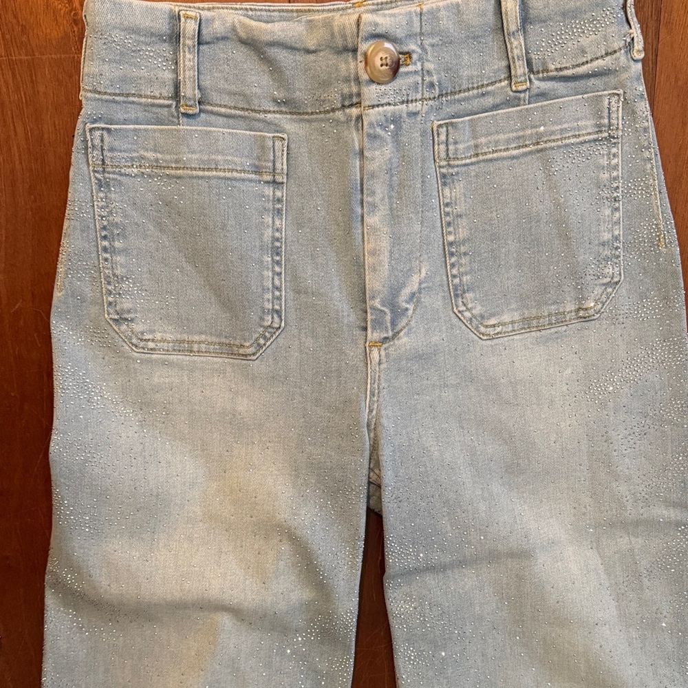 Maeve Light Blue Straight Leg Jeans